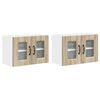 vidaXL N&otilde;udepesumasina paneel Kalmar 2 pcs Sonoma tamm 60 x 31 x 40 cm