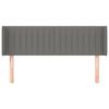 vidaXL voodipeats servadega, tumehall, 147x16x78/88 cm, kangas