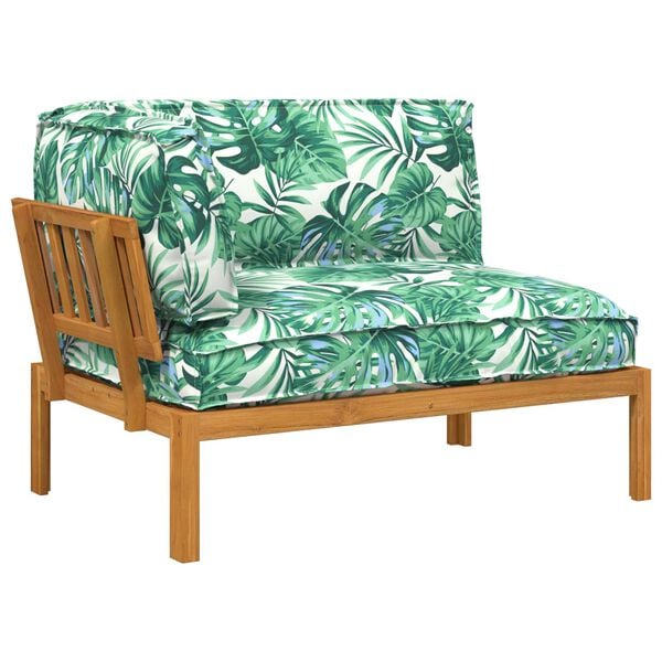 vidaXL Diivanikomplekt Lehe muster 133 x 92 x 69 cm Tugev akatsiapuu