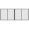 vidaXL Koera Aed 2 pcs Must 100 x 80 cm Tsinkteras