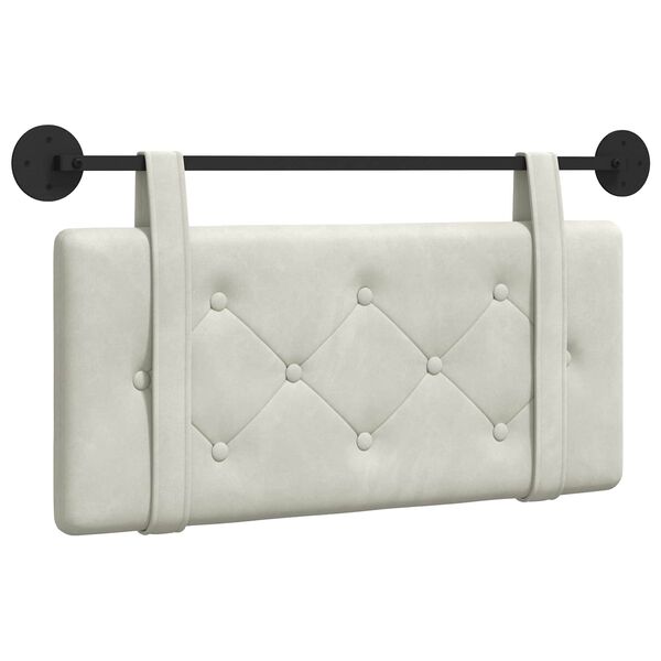 vidaXL Rippuv Peatoe Seinale kinnitatav cream 90 x 55 x 5 cm Samet