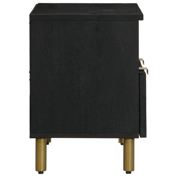 vidaXL telerikapp, must, 70x33x46 cm, tehispuit