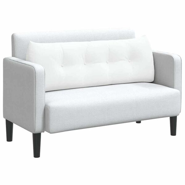 vidaXL Seljatugi padi Valge 140 x 24 x 50 cm kangas