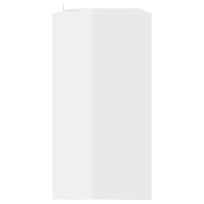 vidaXL konsoollaud, kõrgläikega valge, 89x41x76,5 cm, puitlaastplaat