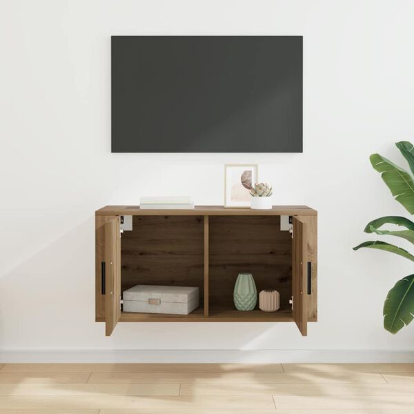 vidaXL Seinale kinnitatav TV kapp k&auml;sit&ouml;&ouml;tamm 80 x 34.5 x 40 cm