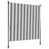 vidaXL V&auml;lis Rulli Kardin Anthracite ja valge 100 x 270 cm