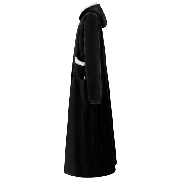 vidaXL Tekk-pusa Must L Fliis ja Flanell