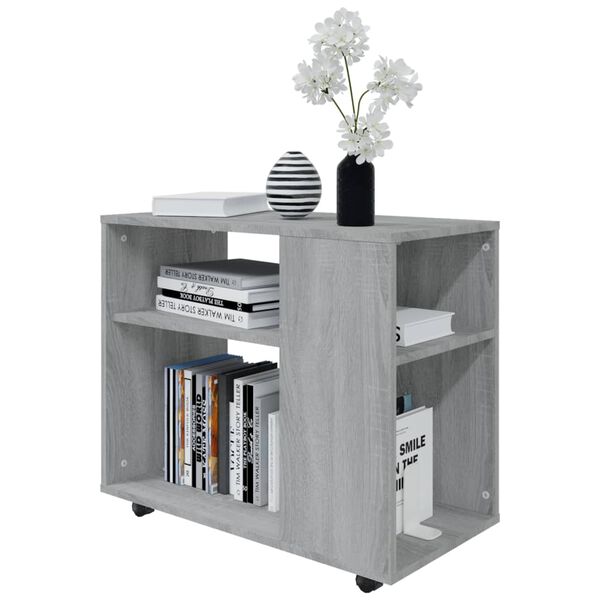 vidaXL lisalaud, hall Sonoma, 70 x 35 x 55 cm tehispuit