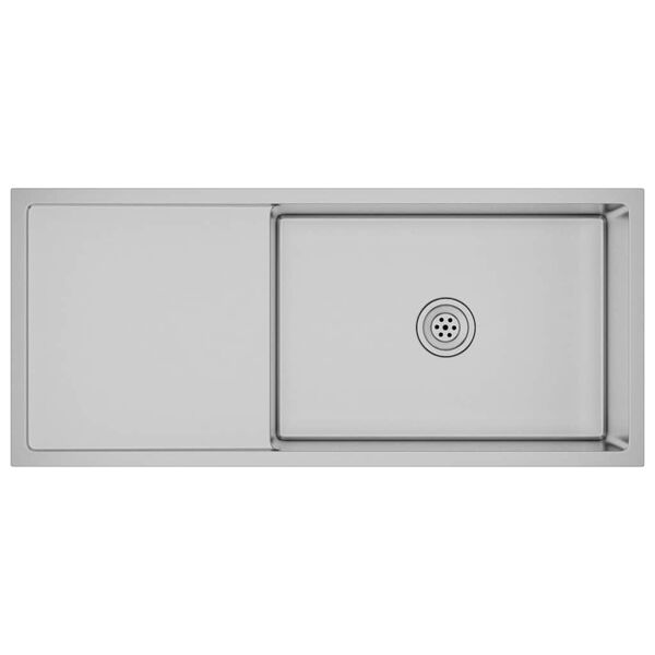 vidaXL käsitsi valmistatud köögivalamu, roostevabast terasest