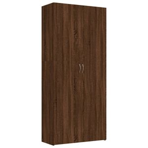 vidaXL kingakapp, pruun tamm, 80 x 35,5 x 180 cm, tehispuit