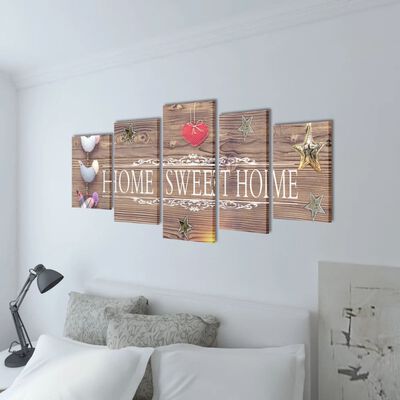 Seinamaalikomplekt Home Sweet Home, 200 x 100 cm