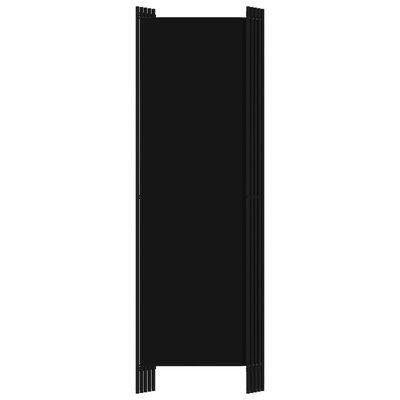 vidaXL 5 paneeliga ruumijagaja, must, 250 x 180 cm