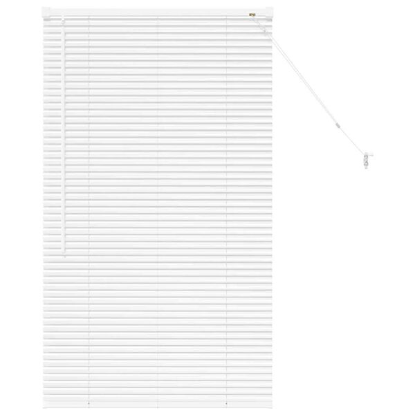 vidaXL Venetsi Rulood Valge 130 x 70 cm Alumiinium