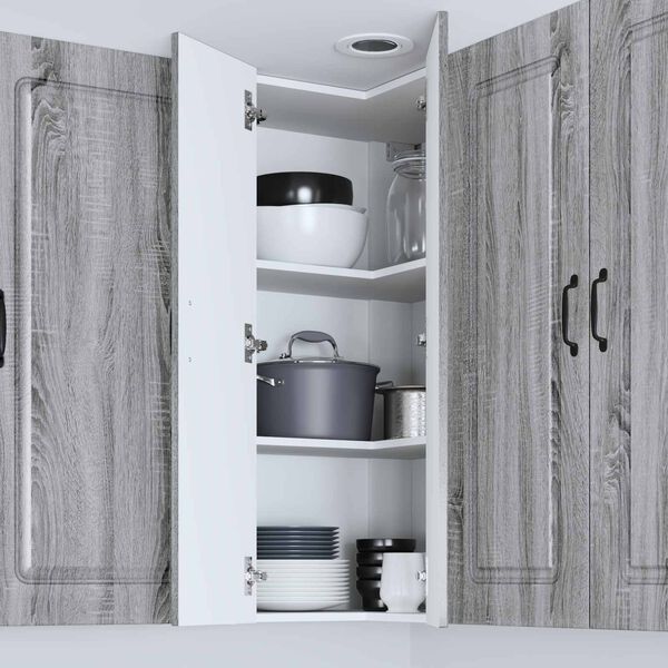 vidaXL K&ouml;&ouml;gikapp Kalmar Hall Sonoma 57 x 57 x 100 cm Tehispuit