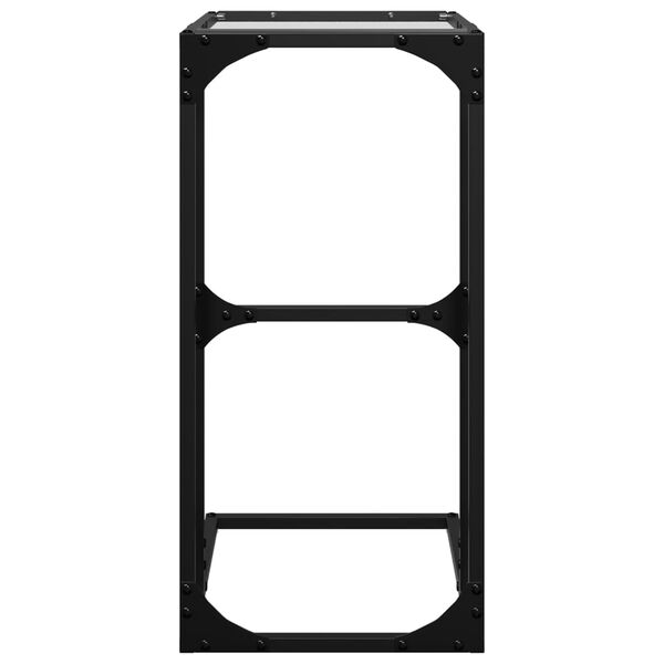 vidaXL külglaud, läbipaistev klaasplaat, 40 x 30 x 61,5 cm, teras