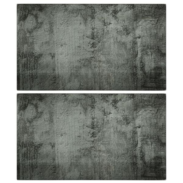 vidaXL lõikelaud 2 tk, betoonmuster, karastatud klaas