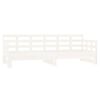 vidaXL v&auml;ljat&otilde;mmatav p&auml;evavoodi, valge, m&auml;nnipuit, 2 x (80-200) cm