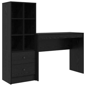 vidaXL Laud Must tamm 145,5 x 40 x 127 cm 2 tk