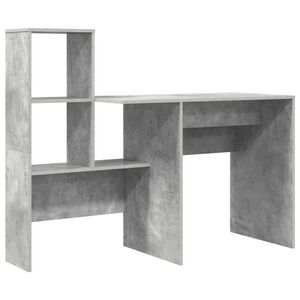 vidaXL Laud Betoonhall Tehispuit 131,5 x 50 x 106,5 cm