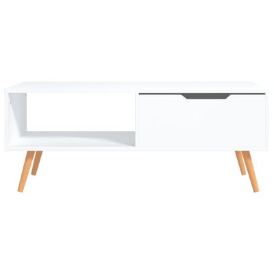 vidaXL kohvilaud, valge, 100x49,5x43 cm puitlaastplaat