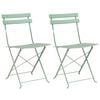 vidaXL Aia kokkupandav tool 2 pcs Hele m&uuml;nt 42 x 46 x 82cm Metall