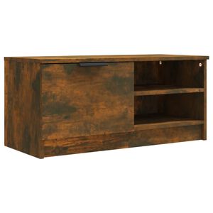 vidaXL telerikapp, suitsutatud tamm, 80 x 35 x 36,5 cm, tehispuit