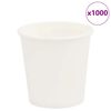 vidaXL paberist kohvitassid 1000 tk 4oz 100ml Valge