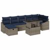 vidaXL Aia Diivanikomplekt padjaga 8 pcs Hall pol&uuml;rotang