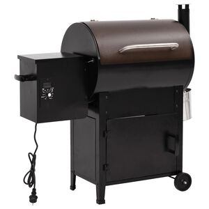 vidaXL korstnaga pelletgrill, must, 104 cm, raud