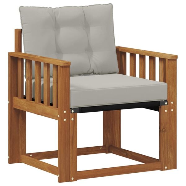 vidaXL V&auml;li diivanikomplekt Tugev acacia puit ja Textilene