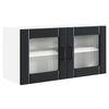 vidaXL Seinaglasskapp PORTO Must 80 x 31 x 40 cm Tehispuit