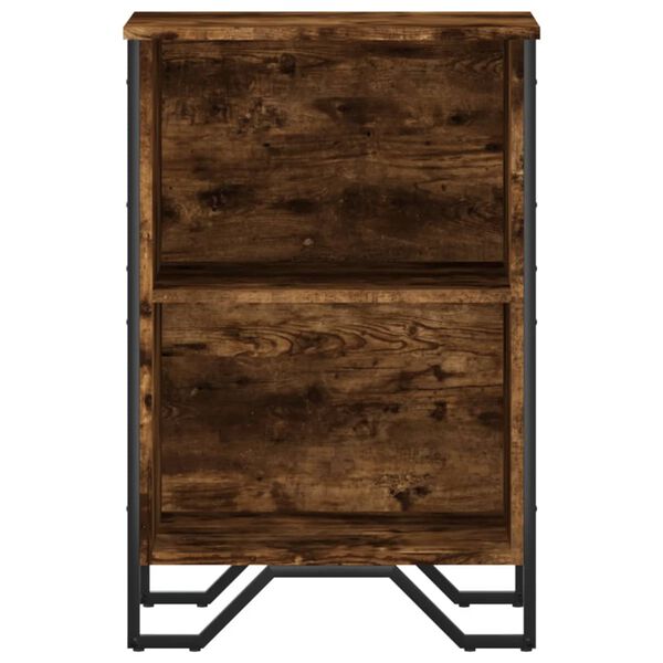 vidaXL raamaturiiul, suitsutatud tamm, 50x31x74,5 cm, tehispuit