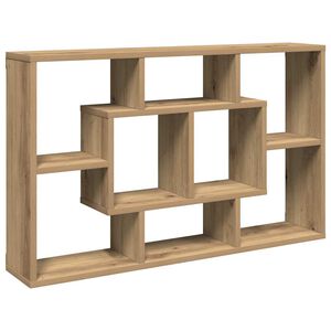 vidaXL seinariiul, tamm, 85 x 16 x 52,5 cm, t&ouml;&ouml;deldud puit