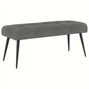 vidaXL N&ouml;&ouml;riga pehmendatud pink Tumehall 110 x 40 x 46 cm Samet