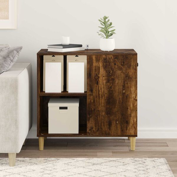 vidaXL Kassi Maja Suitsetatud tamm 72 x 42.5 x 70 cm Tehispuit