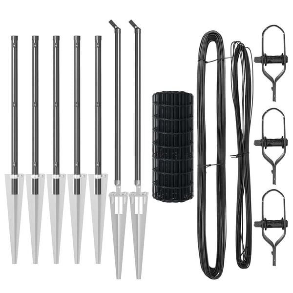 vidaXL Aed koos postiga Hall 1 x 10 m Terased ja PVC