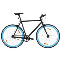 vidaXL ühekäiguline jalgratas, must ja sinine, 700C 55 cm