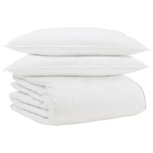 vidaXL Talve tek padjaga 3 pcs Valge Down Feather