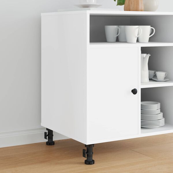 vidaXL M&ouml;&ouml;blijalad Reguleeritav 12 pcs Must 46 x 46 x 128 mm PP