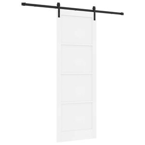 vidaXL Libisev uks Valge 83 x 232 cm Toekas m&auml;nnipuit