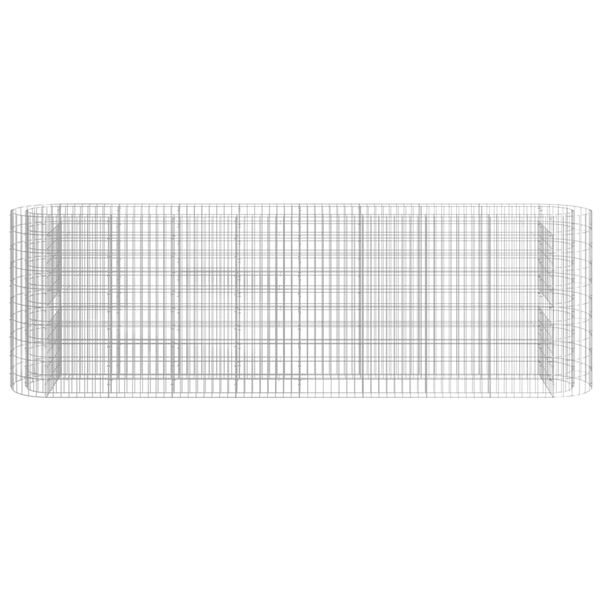 vidaXL gabioon taimelava, tsingitud raud, 330 x 50 x 100 cm
