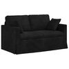 vidaXL Diivan Must 138 x 78 x 80 cm Samet
