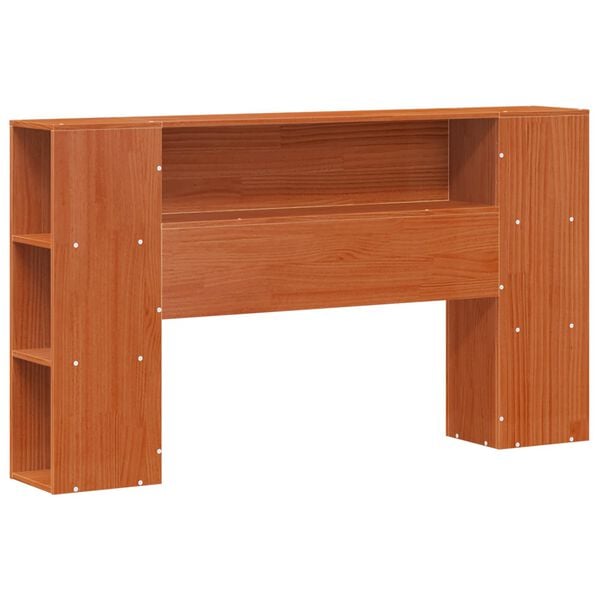 vidaXL Voode raam koos hoiuruumiga peatoega Vahapruun 140 x 190 cm