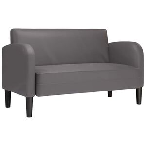 vidaXL istme diivan, hall, 110 cm, kunstnahk