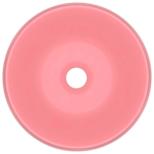 vidaXL luksuslik valamu &uuml;mar, matt roosa, 40 x 15 cm, keraamiline