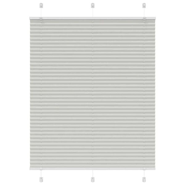 vidaXL plisseeritud ruloo helehall 110x150 cm kanga laius 109,4 cm