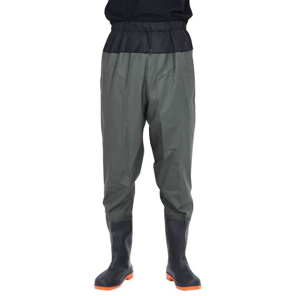 vidaXL waist waders koos saabastega, tumeroheline, suurus 39