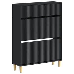 vidaXL Kinga kapp ARNHEM 78 x 24 x 103 cm Tehispuit Must