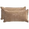 vidaXL Diivanipadi 2 tk HOUTEN Pruun 40 x 80 cm &Scaron;en&uuml;&uuml;lfabric