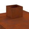 vidaXL Matkapliit 35x50x60 cm Corten teras